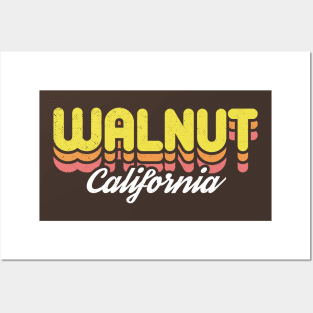 Retro Walnut California Posters and Art